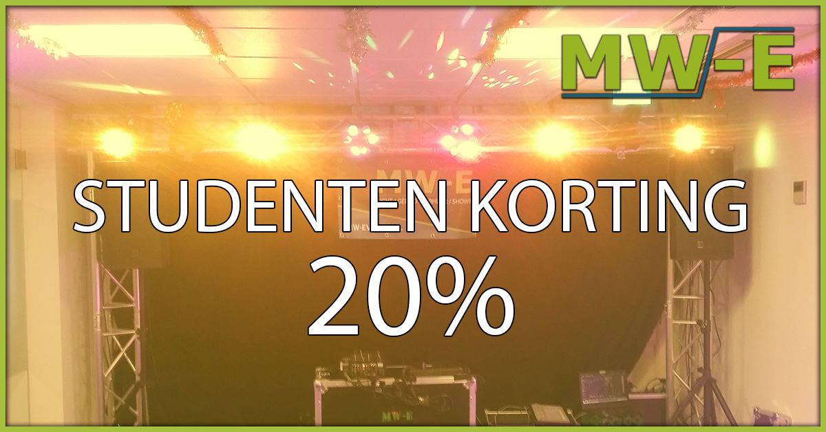 Altijd 20% studenten korting